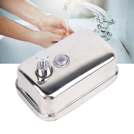 Wall Mount Soap Dispenser Stainless Steel Soap Holder 500ml Capacity for Bathroom Kitchen