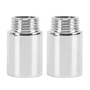 2PCS Shower Arm Extension Stainless Steel Chrome Plating Shower Head Extension Pipe for Bathroom 3cm/1.2in