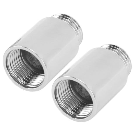2PCS Shower Arm Extension Stainless Steel Chrome Plating Shower Head Extension Pipe for Bathroom 3cm/1.2in