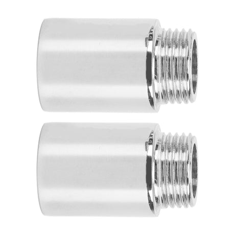 2PCS Shower Arm Extension Stainless Steel Chrome Plating Shower Head Extension Pipe for Bathroom 3cm/1.2in