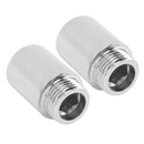 2PCS Shower Arm Extension Stainless Steel Chrome Plating Shower Head Extension Pipe for Bathroom 3cm/1.2in