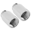 2PCS Shower Arm Extension Stainless Steel Chrome Plating Shower Head Extension Pipe for Bathroom 3cm/1.2in