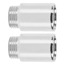 2PCS Shower Arm Extension Stainless Steel Chrome Plating Shower Head Extension Pipe for Bathroom 3cm/1.2in