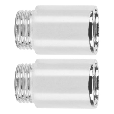 2PCS Shower Arm Extension Stainless Steel Chrome Plating Shower Head Extension Pipe for Bathroom 3cm/1.2in