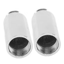 2PCS Shower Arm Extension Stainless Steel Chrome Plating Shower Head Extension Pipe for Bathroom 5.1cm/2in