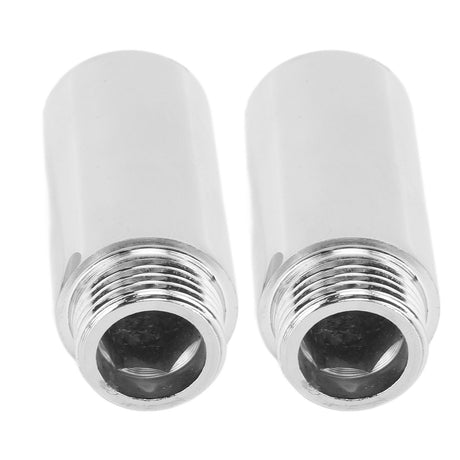 2PCS Shower Arm Extension Stainless Steel Chrome Plating Shower Head Extension Pipe for Bathroom 5.1cm/2in