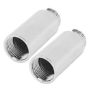 2PCS Shower Arm Extension Stainless Steel Chrome Plating Shower Head Extension Pipe for Bathroom 5.1cm/2in