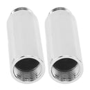 2PCS Shower Arm Extension Stainless Steel Chrome Plating Shower Head Extension Pipe for Bathroom 6.1cm/2.4in
