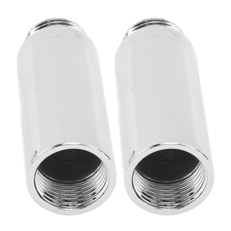 2PCS Shower Arm Extension Stainless Steel Chrome Plating Shower Head Extension Pipe for Bathroom 6.1cm/2.4in