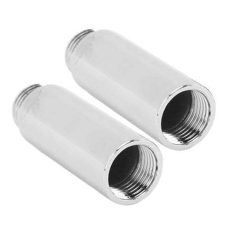 2PCS Shower Arm Extension Stainless Steel Chrome Plating Shower Head Extension Pipe for Bathroom 6.1cm/2.4in