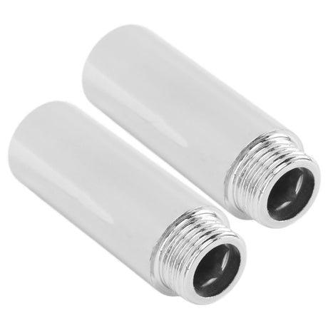 2PCS Shower Arm Extension Stainless Steel Chrome Plating Shower Head Extension Pipe for Bathroom 6.1cm/2.4in