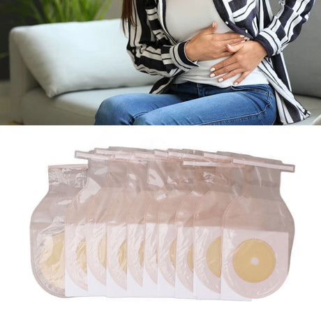 Drainable Ostomy Bags Ostomy Colostomy One Piece Drainable Pouches Supplies for Ileostomy Stoma Care