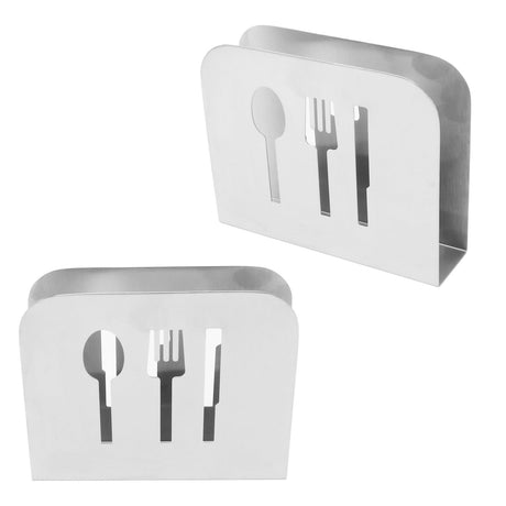 Napkin Holder Napkin Dispenser Stainless Steel Minimalist Compact Easy Maintenance Napkin Rack for Hotel Restaurant