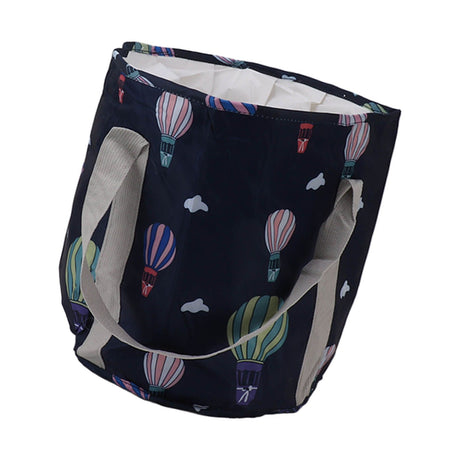 Collapsible Foot Bath Basin PVC Insulated Portable Foot Soaking Bath Tub Water Bucket with Handle for Outdoor Camping Travel Navy Blue Balloon