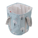 Collapsible Foot Bath Basin PVC Insulated Portable Foot Soaking Bath Tub Water Bucket with Handle for Outdoor Camping Travel Blue Small Tree