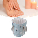 Collapsible Foot Bath Basin PVC Insulated Portable Foot Soaking Bath Tub Water Bucket with Handle for Outdoor Camping Travel Blue Small Tree