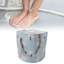 Collapsible Foot Bath Basin PVC Insulated Portable Foot Soaking Bath Tub Water Bucket with Handle for Outdoor Camping Travel Blue Small Tree