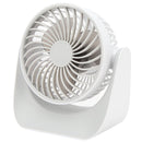 USB Desk Fan 3 Speed Modes Stable Base Rotatable Head USB Charge Small Desk Fan for Family Office School