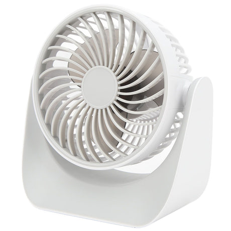 USB Desk Fan 3 Speed Modes Stable Base Rotatable Head USB Charge Small Desk Fan for Family Office School