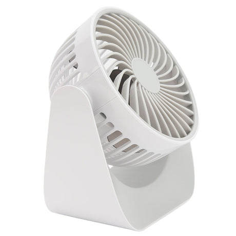 USB Desk Fan 3 Speed Modes Stable Base Rotatable Head USB Charge Small Desk Fan for Family Office School