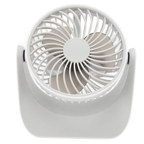 USB Desk Fan 3 Speed Modes Stable Base Rotatable Head USB Charge Small Desk Fan for Family Office School