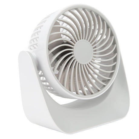 USB Desk Fan 3 Speed Modes Stable Base Rotatable Head USB Charge Small Desk Fan for Family Office School