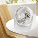 USB Desk Fan 3 Speed Modes Stable Base Rotatable Head USB Charge Small Desk Fan for Family Office School