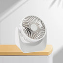 USB Desk Fan 3 Speed Modes Stable Base Rotatable Head USB Charge Small Desk Fan for Family Office School