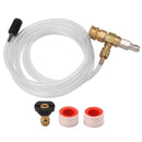 Adjustable Chemical Injector Kit Power Washer Chemical Injector Kit Soap Injector with Siphon Hose Soap Nozzle 3/8 Inch Connectors