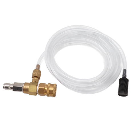 Adjustable Chemical Injector Kit Power Washer Chemical Injector Kit Soap Injector with Siphon Hose Soap Nozzle 3/8 Inch Connectors