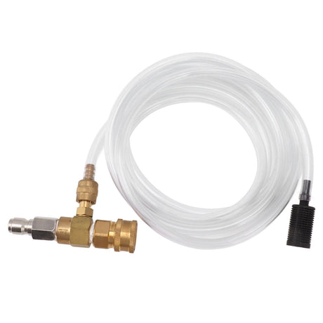 Adjustable Chemical Injector Kit Power Washer Chemical Injector Kit Soap Injector with Siphon Hose Soap Nozzle 3/8 Inch Connectors