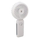 Portable Handheld Misting Fan Personal Mist Fan Spray Water Mist Fan Foldable Mini Cooling Fans 4000mAh Battery 3 Speed White