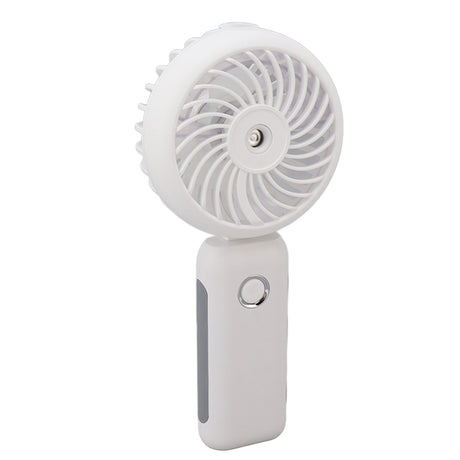 Portable Handheld Misting Fan Personal Mist Fan Spray Water Mist Fan Foldable Mini Cooling Fans 4000mAh Battery 3 Speed White