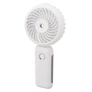 Portable Handheld Misting Fan Personal Mist Fan Spray Water Mist Fan Foldable Mini Cooling Fans 4000mAh Battery 3 Speed White