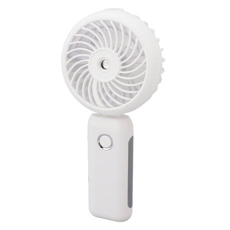 Portable Handheld Misting Fan Personal Mist Fan Spray Water Mist Fan Foldable Mini Cooling Fans 4000mAh Battery 3 Speed White