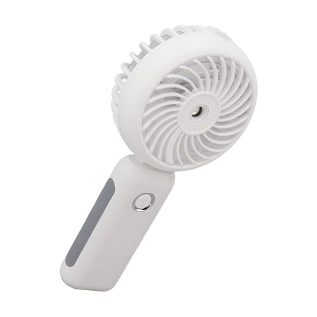 Portable Handheld Misting Fan Personal Mist Fan Spray Water Mist Fan Foldable Mini Cooling Fans 4000mAh Battery 3 Speed White