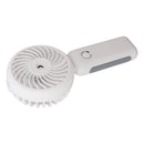 Portable Handheld Misting Fan Personal Mist Fan Spray Water Mist Fan Foldable Mini Cooling Fans 4000mAh Battery 3 Speed White