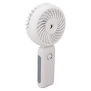 Portable Handheld Misting Fan Personal Mist Fan Spray Water Mist Fan Foldable Mini Cooling Fans 4000mAh Battery 3 Speed White