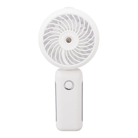 Portable Handheld Misting Fan Personal Mist Fan Spray Water Mist Fan Foldable Mini Cooling Fans 4000mAh Battery 3 Speed White