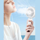 Portable Handheld Misting Fan Personal Mist Fan Spray Water Mist Fan Foldable Mini Cooling Fans 4000mAh Battery 3 Speed White