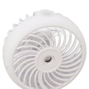 Portable Handheld Misting Fan Personal Mist Fan Spray Water Mist Fan Foldable Mini Cooling Fans 4000mAh Battery 3 Speed White