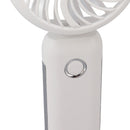 Portable Handheld Misting Fan Personal Mist Fan Spray Water Mist Fan Foldable Mini Cooling Fans 4000mAh Battery 3 Speed White