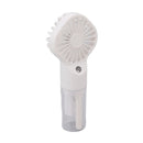 Portable Handheld Misting Fan USB Rechargeable Water Spray Mist Fan with 4 Gear Speed White