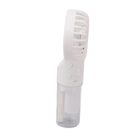 Portable Handheld Misting Fan USB Rechargeable Water Spray Mist Fan with 4 Gear Speed White