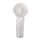 Portable Handheld Misting Fan USB Rechargeable Water Spray Mist Fan with 4 Gear Speed White