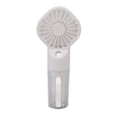 Portable Handheld Misting Fan USB Rechargeable Water Spray Mist Fan with 4 Gear Speed White