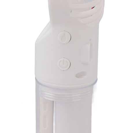 Portable Handheld Misting Fan USB Rechargeable Water Spray Mist Fan with 4 Gear Speed White