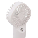 Portable Handheld Misting Fan USB Rechargeable Water Spray Mist Fan with 4 Gear Speed White