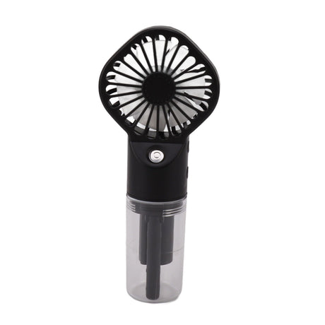 Portable Handheld Misting Fan USB Rechargeable Water Spray Mist Fan with 4 Gear Speed Black