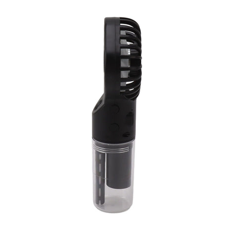 Portable Handheld Misting Fan USB Rechargeable Water Spray Mist Fan with 4 Gear Speed Black
